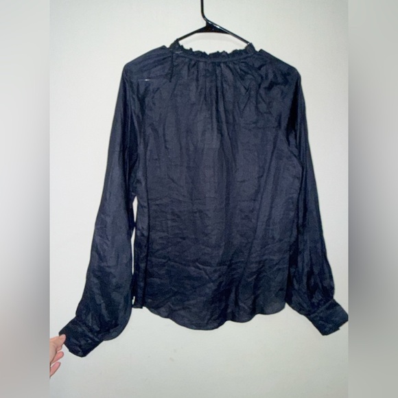 & Other Stories Oversized Voluminous Sleeve Blouse in Black NWT - Picture 7 of 10
